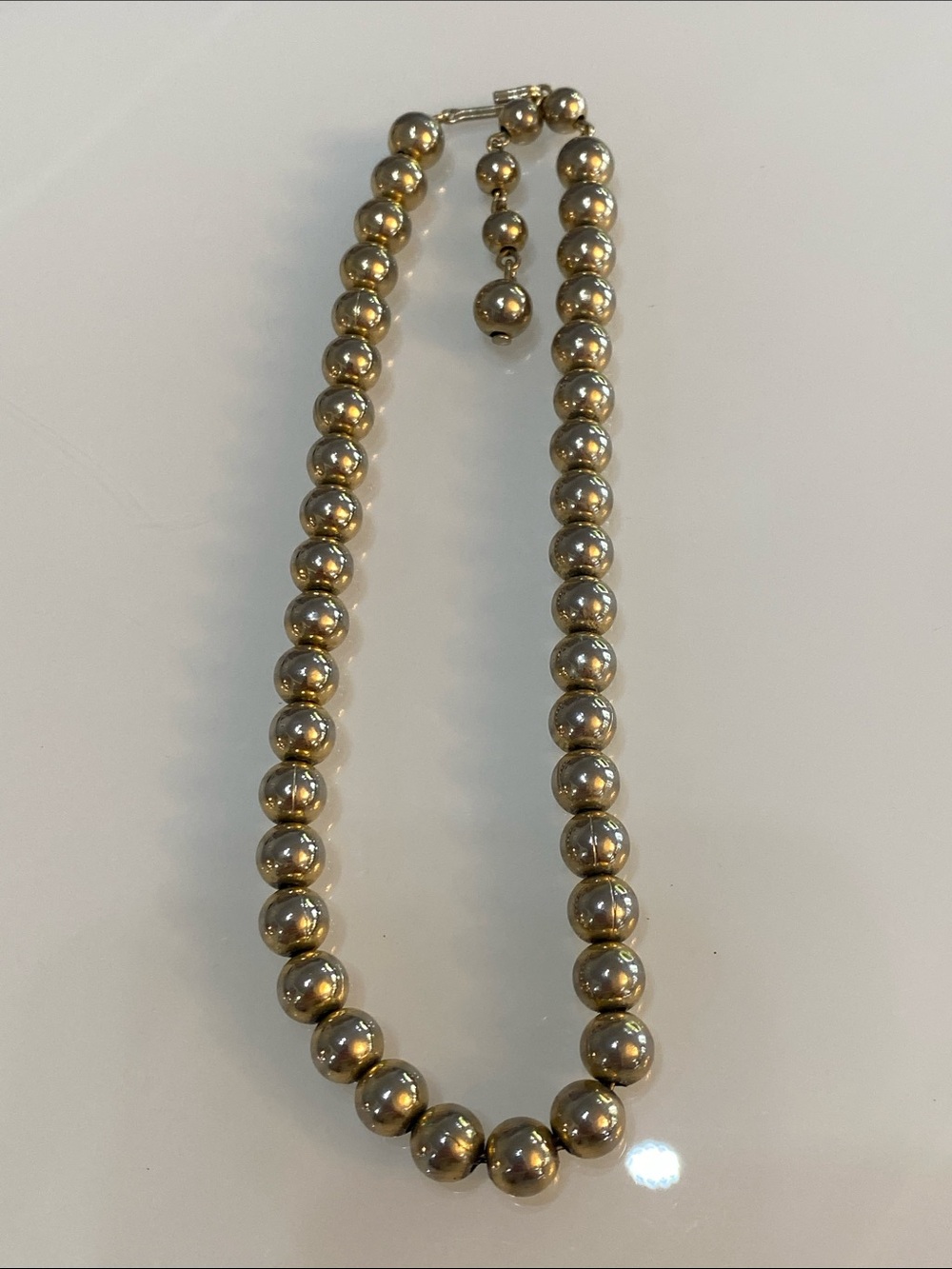 Vintage beaded ball necklace - Picture 1 of 6